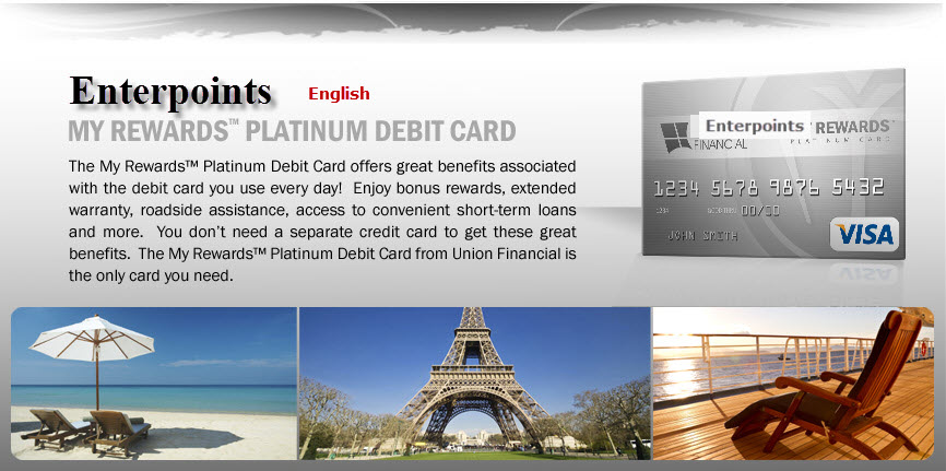 My Rewards<sup>&reg;</sup> Platinum Debit Card